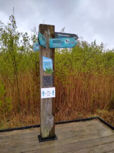 Dyfi Wildlife Centre bird migration signpost