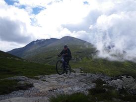 Marie Banks mountain biking Fort William