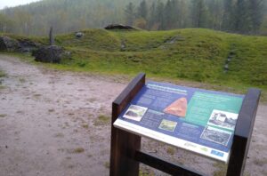 Parc Cwm Darran wild boar amphitheatre interpretation panel